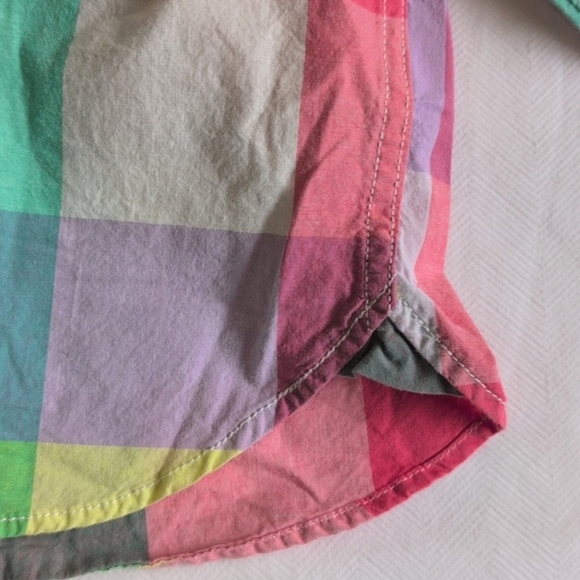 babyGap happy colorful picnic gingham button down shirt 18-24 months baby boy - Picture 5 of 6